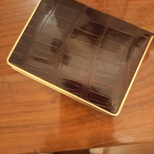 Orlik Tobacco Case like new, brown leather from Old Bond Street London