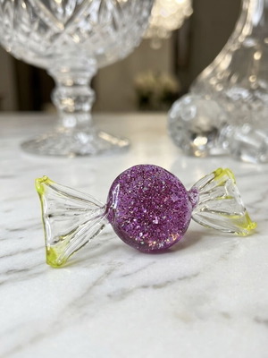 Vintage Murano Glass Candy decorative art piece like new