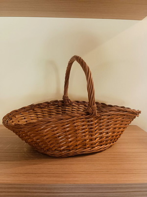 Wicker basket with handle new