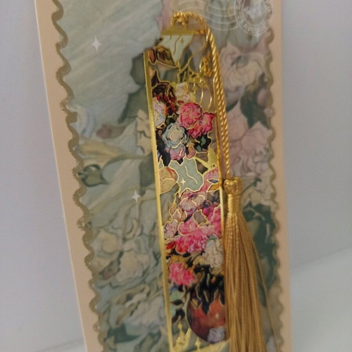 Van Gogh Pink Roses Bookmark new