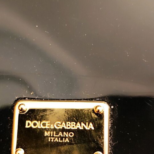 Dolce and Gabbana rubber bag used, black