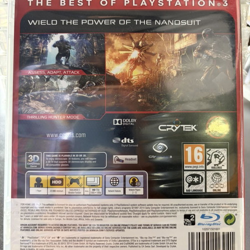 Crysis 3 PS3 game brand new