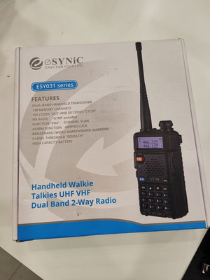 eSynic UV-5R Dual Band VHF/UHF walkie-talkie new, camouflage radio for hunting and hiking