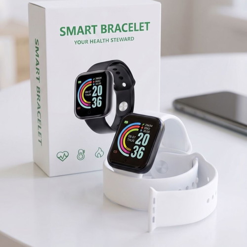 Smart Bracelet Y16 white silicone unisex like new