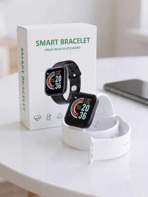 Smart Bracelet Y16 white silicone unisex like new