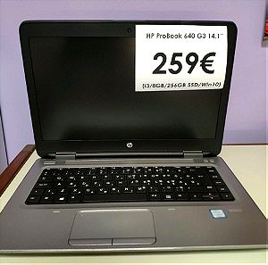 Laptop HP ProBook 640 g3, i3 8gb 256 ssd