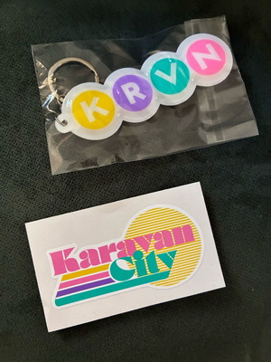 Karavan keychain new with free sticker