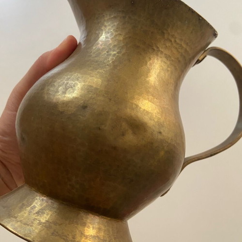 Antique brass pitcher
