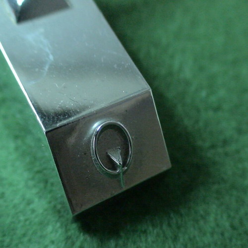 Record player tonearm with head shell and cartridge used, unknown type