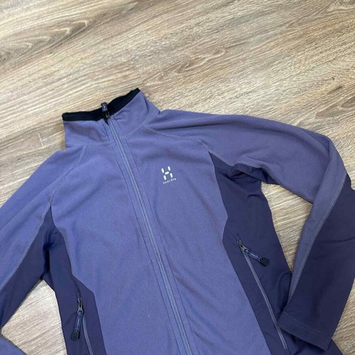 Women's fleece jacket Haglöfs Polartec full zipped used, size M, blue