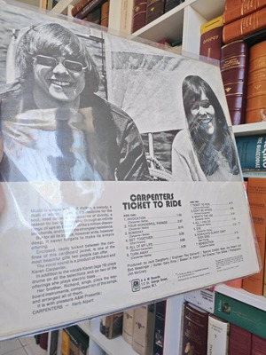 Carpenters – Ticket To Ride vinyl lp album original press from England