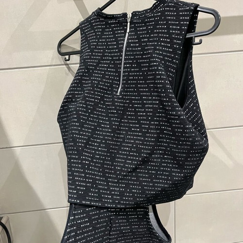 Bershka Mini Black Dress Small Like New With Cutouts