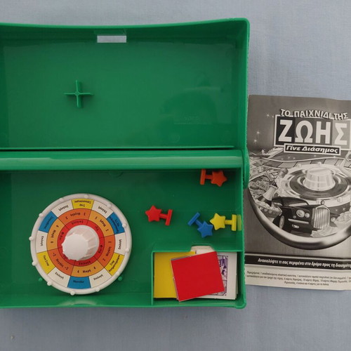 The Game of Life Travel Edition board game used