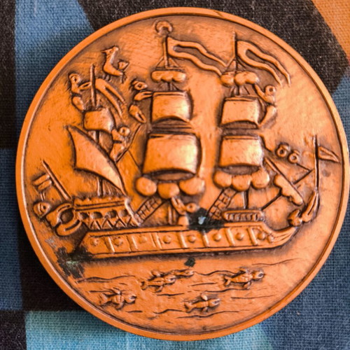 Nautical Week Medal with minor scratch on back, like new