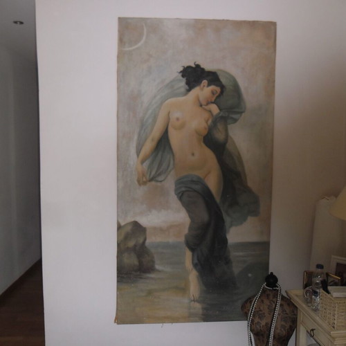 Aphrodite of Milos Fresco like new, very large painting 180x92cm