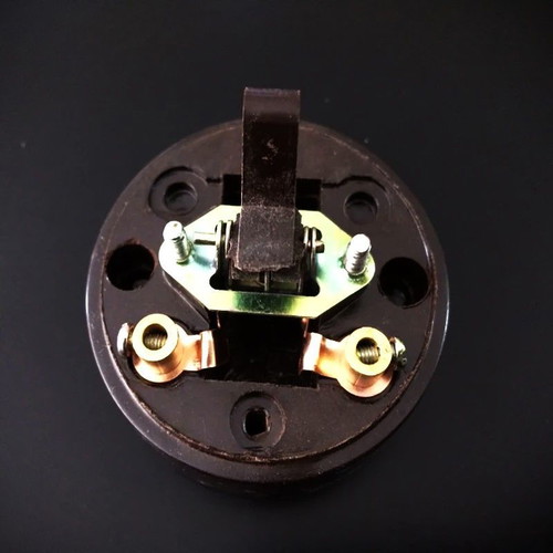 Antique retro bakelite wall power switch new 6A 220V brown