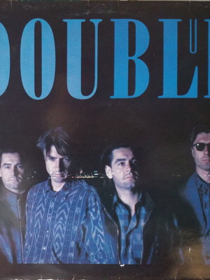 Double Blue vinyl album used, electronic synth-pop