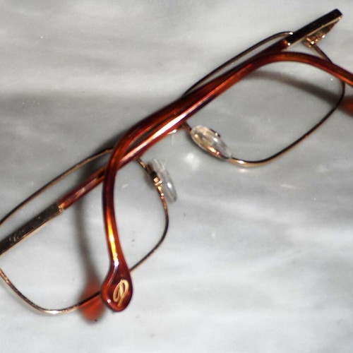 S.T. Dupont eyeglass frame 23KT GP gold plated used