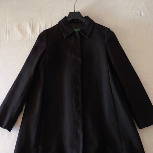 Benetton women's black coat, size L