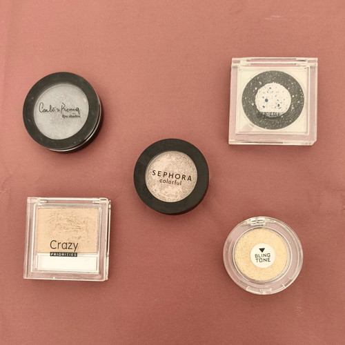 Sephora Crazy MyFace Carlos Roma eyeshadow set like new, shimmer metallic