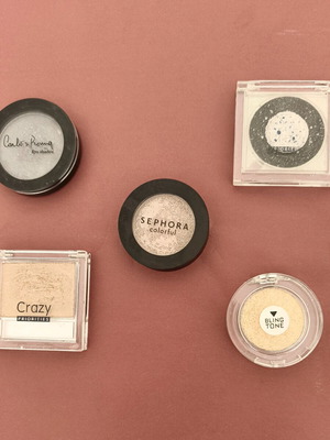 Sephora Crazy MyFace Carlos Roma eyeshadow set like new, shimmer metallic
