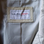 Laura Kent leather jacket new, size L/XL, beige ice color