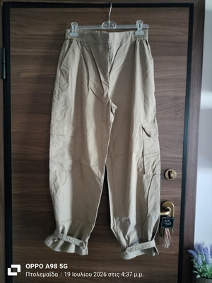 Pink Woman summer pants like new, beige, size L