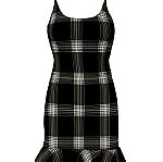  Tally Weijl Μαύρο Καρό φόρεμα XL
