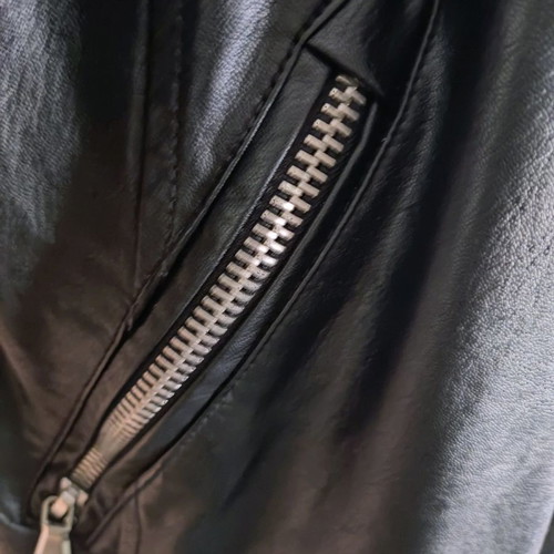 Jacket black eco leather y two jeans, like new, size S