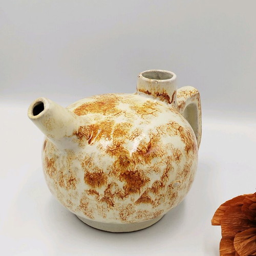 Ceramic jug vase used, handmade vintage