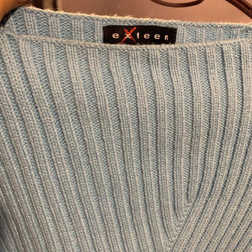Knitted women's sweater new, size M, blue-turquoise