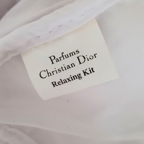 Christian Dior white toiletry bag like new