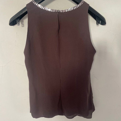 Caractere silk top brown like new, size 46