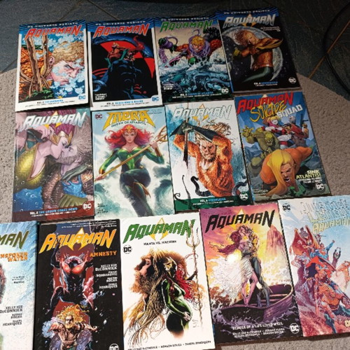 Aquaman comic series DC 13 issues, 2 hardcover, like new, English
