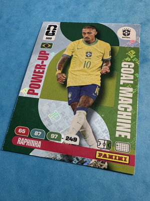 Panini Adrenalyn XL FIFA World Cup 2026 Raphinha Power-Up Goal Machine Card new