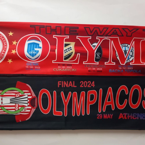 Foulard Supporter Olympiacos - Écharpe Football - Club Grec