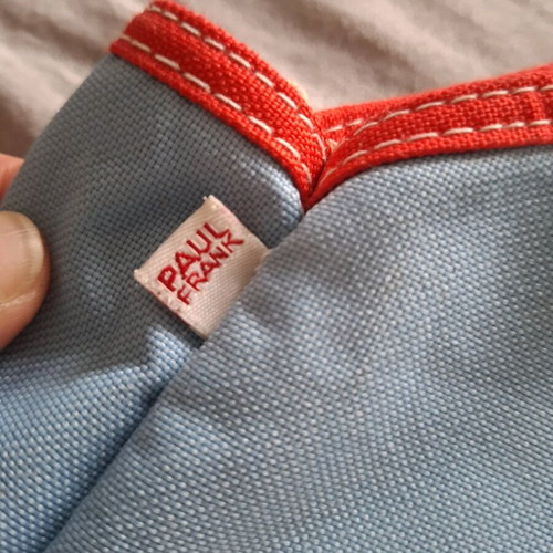 Paul Frank tote bag used, blue, original Y2K