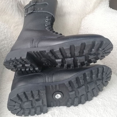 French Army boots new, genuine leather, size 44, black