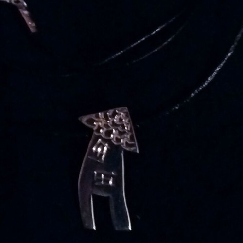 House silver 925 necklace with handmade pendant