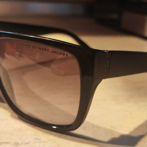 Marc Jacobs sunglasses used, black with minor scratches