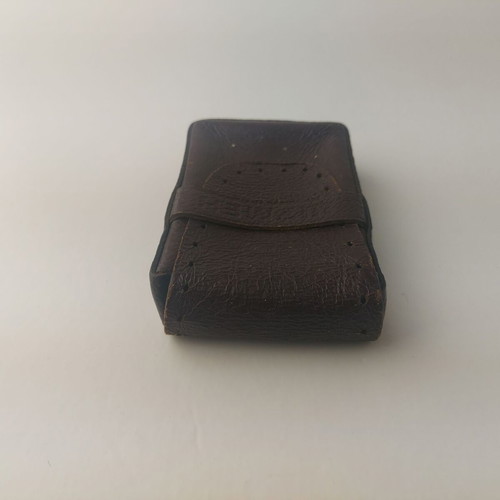 Leather case for cigarettes or cards Shumen used
