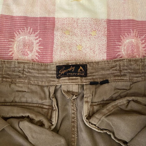 Superdry Core Cargo Pant tan khaki, size 36/34, like new