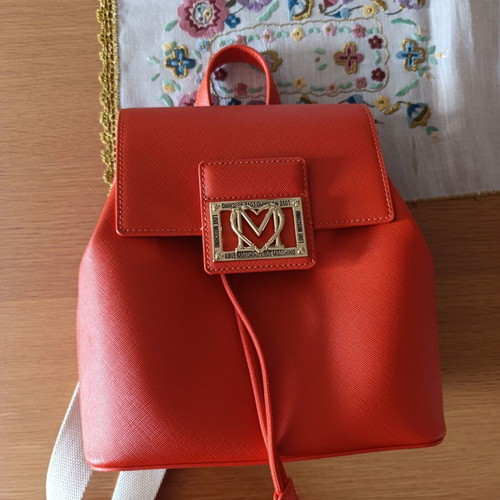Love Moschino backpack coral, like new