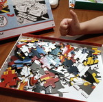 Cars Double-Sided Puzzle like new, coloring side