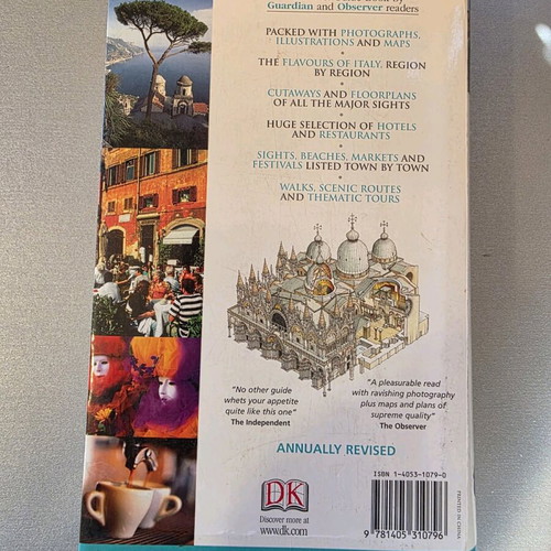 DK Eyewitness Travel Italy Complete Travel Guide like new