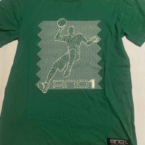 AND1 T-shirt pack, 2 pieces, small and XL, grey and green