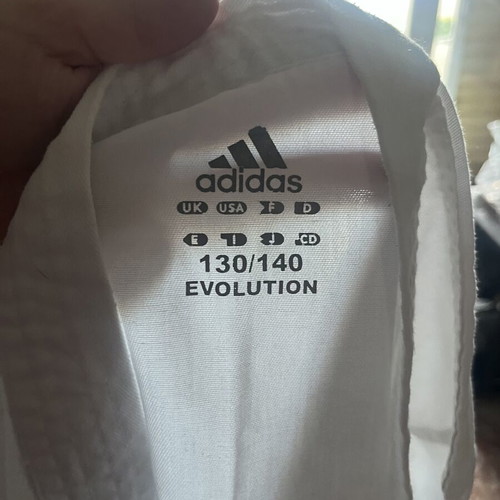 Adidas Evolution Karate Gi Kids Size 130/140 Like New WKF Approved