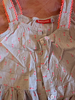 Energiers summer dress for girls 10 years like new, white and turquoise