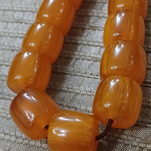 Bakelite komboloi worry beads with metal traditional tassel