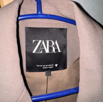 Zara cropped blazer like new, brown, size XS
